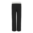 thumbnail image 5 of ShomPort Loungewear Pants for Women Comfy Pajama Drawstring Solid Color Long Wide Leg Casual Loose Pants, 5 of 9