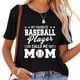 thumbnail image 1 of Playera para Mamá de Béisbol: "Mi Jugador Favorito Me Llama Mamá" - Negro 2XL - Día de la Madre, 1 of 5