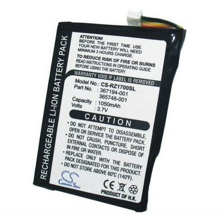1050mAh Li-ion Battery for HP iPAQ RZ1700, iPAQ RZ1710, iPAQ RZ1715, iPAQ RZ1717