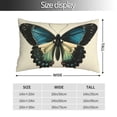thumbnail image 2 of Kdxio Cotton Pillow Cases 20"x30" Pillowcases,Soft and Breathable Bedroom Pillow Cases-Blue Black Butterfly Art-No Pillow Core, 2 of 5