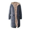 thumbnail image 4 of Charmgo Womens Puffer Jacket Clearance, Ladies Fashion Warm Winter Coat Double Faced Long Sleeve Hooded Down Jacket Long Puffer Coat Women, Winter Coats for Women Grey XXXL, 4 of 4