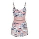 thumbnail image 4 of Conjunto de dobladillo con volantes y bloques de colores con estampado informal para mujer, traje de chaleco con tirantes sexy para el hogar Wmkox8yi bvn437, 4 of 5
