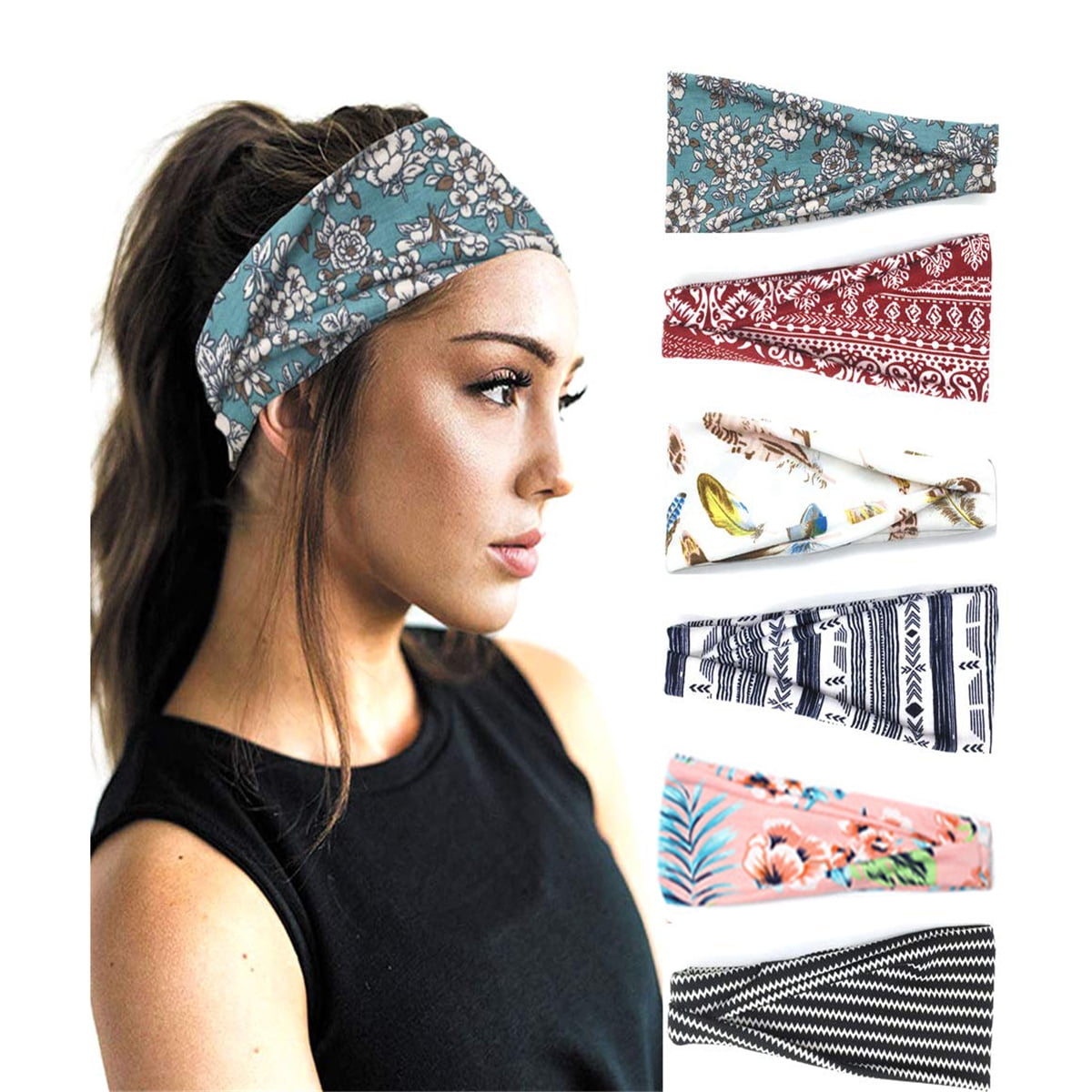 Hair accessories Snakeskin headband Hairbands Knotted headbands Gifts for her Headbands for women Yoga headbands