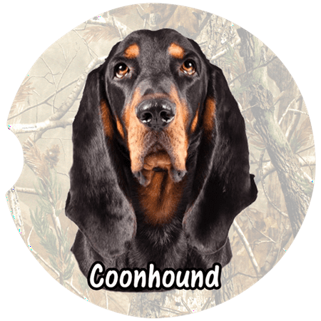 

Black & Tan Coonhound Car Coaster Absorbent Stoneware Car Cup Holder Coaster Set of 2