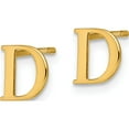 thumbnail image 2 of 14K Yellow Gold 14Ky Letter D Initial Post Earrings Made In United States xne46y/d, 2 of 5