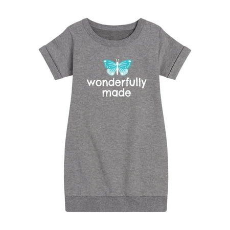 

Instant Message - Wonderfully Made - Toddler & Youth Girls Fleece Dress