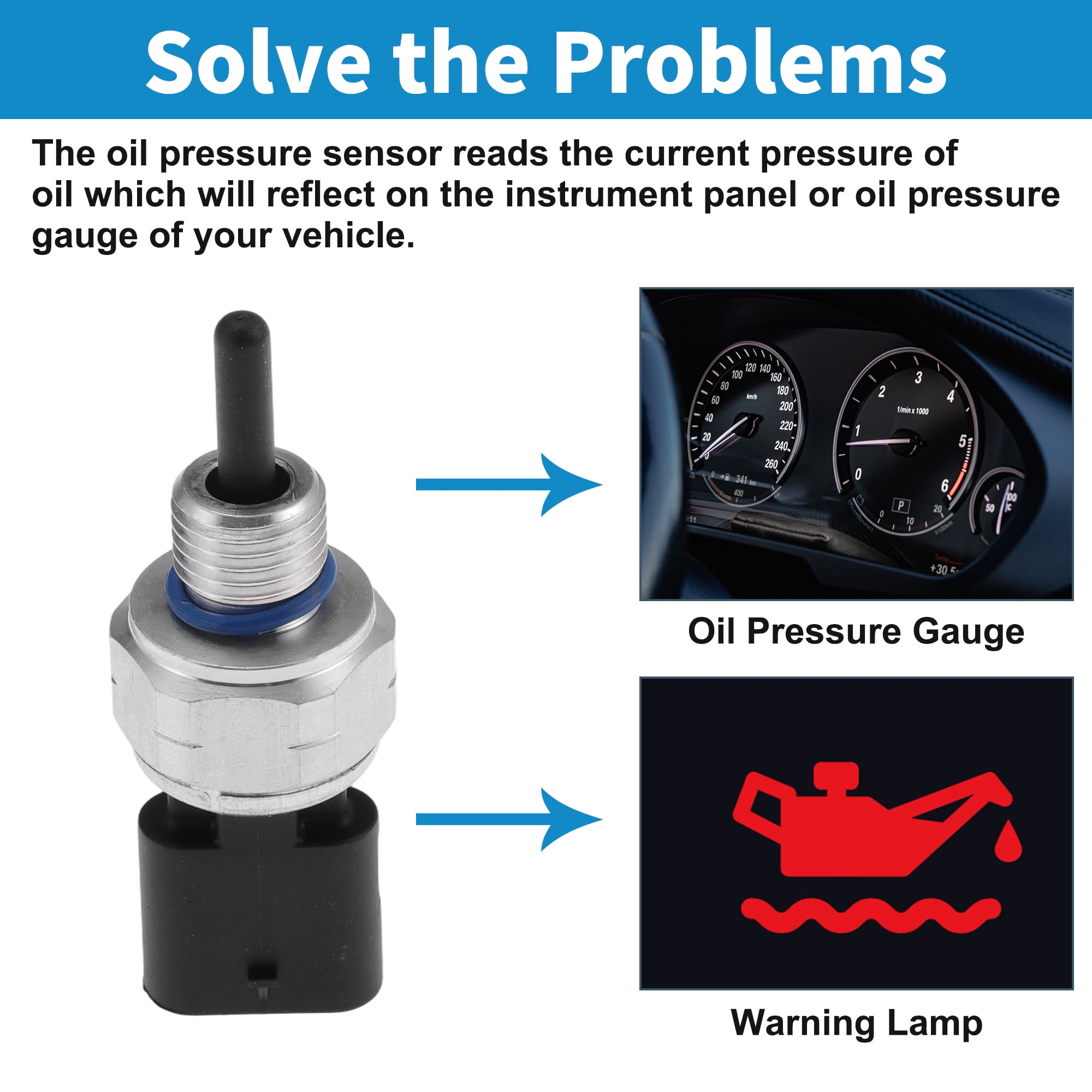 Unique Bargains 1 pcs No.947502M454 Engine Oil Pressure Sensor for Hyundai Elantra 2021-2023