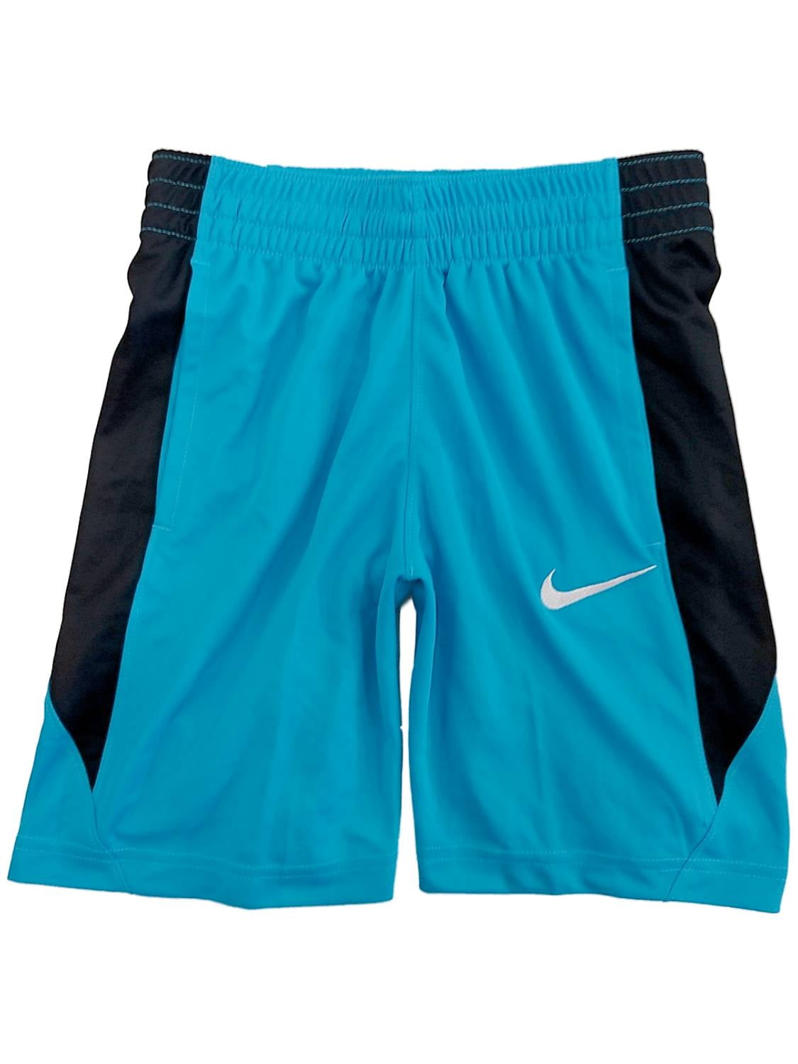 Nike Dry Dri-Fit Boys Blue & Black Athletic Basketball Shorts Medium ...
