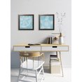 thumbnail image 1 of Gango Home Decor Aqua Treasure | Lovely Under the Water Sand Dollar & Starfish Set; Two 12x12in Art Prints in Brown Frames, 1 of 6