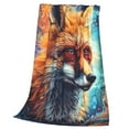 Art animal Super soft flannel blanket, comfortable blanket suitable for