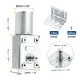 thumbnail image 2 of DC 6V 150 RPM Worm Geared Motor 6mm D Shape Shaft High Torque Gear Box, 2 of 5