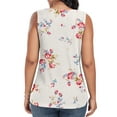 thumbnail image 3 of FIUFY Womens Tank Tops Sleeveless Button Down Shirts V Neck Tie Front Knot Tunic Blouses, 3 of 4