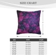 thumbnail image 4 of ZICANCN Fractal Abstract Purple Decorative Throw Pillow Covers , Couch Sofa Decorative Knit Pillow Covers for Living Room Farmhouse 18"x18", 4 of 8