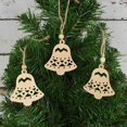 thumbnail image 3 of 3 piezas de adornos colgantes de madera de Navidad vintage, adornos artesanales de madera para manualidades, adornos colgantes para árbol de Navidad, regalos, 3 of 5