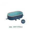 thumbnail image 2 of Above Ground Pool 2.1m PVC folding pool (not inflatable) bathes and cools in summer, suitable for outdoor patio beach garden,Inflatable Pool, 2 of 11