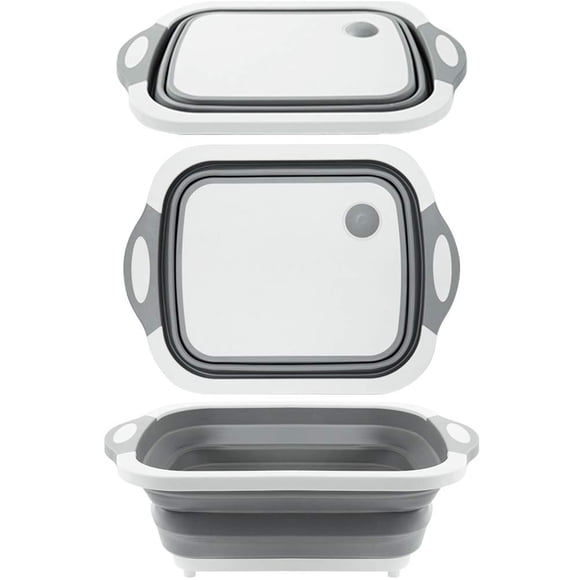 Bandeja plegable de silicona 4 en 1 para tablas de cortar Un-Tech