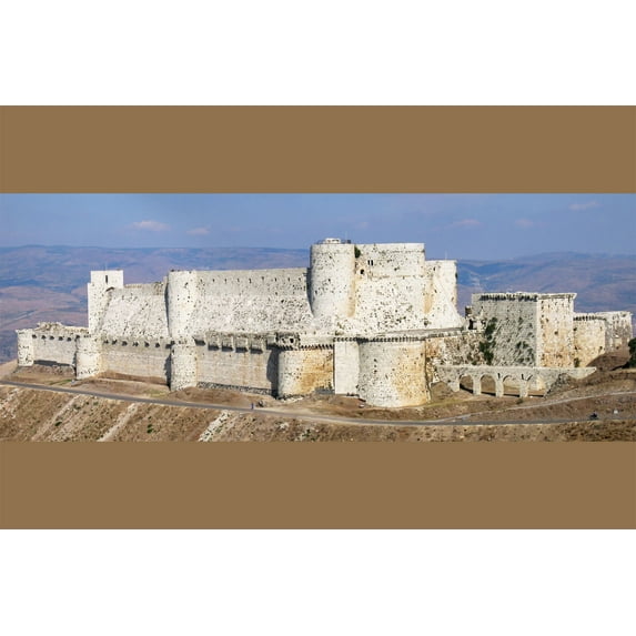 24x36 gallery poster, Krak des Chevaliers, Syria, 11th century crusader castle