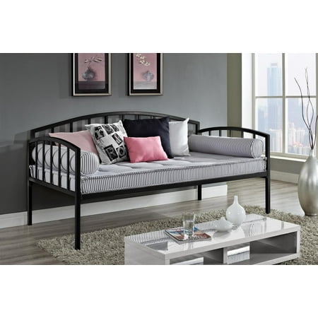 Bellamy Studios Ava Contemporary Metal Daybed Frame, Black