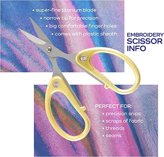 Professional Sewing Scissors Set - Pinking, Embroidery, & Fabric Shear