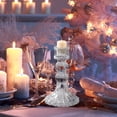 thumbnail image 5 of Modern Glass Centerpiece Holder with Elegant Metal Base and Clear Vase for Dining Table Wedding Anniversary Party Celebration, 5 of 5