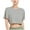 Gray, variant on Ltctricy Crop Tops for Women Summer Short Sleeve Crew Neck Cropped Casual Loose Workout T Shirts Athletic Yoga Tees