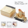 thumbnail image 3 of 3D Paper Carving Art Calendar - Office Desktop Ornament, Birthday Gift, Stress Relief,Autumn in Prague, 3 of 7
