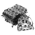 thumbnail image 3 of 50pcs Paw Print Organza Bags Jewelry Drawstring Bag Dog Toy Storage Bag Transparent Gauze Bag for Jewelry Birthdays Party Favors, 3 of 4