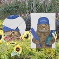 thumbnail image 2 of SKYSONIC Cat Works As Cleaner Double-Sided Printed Garden House Sports Flag-12x18(in)-Polyester Decorative Flags for Courtyard Garden Flowerpot, 2 of 6