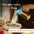 thumbnail image 2 of 16oz/470ml Glass Olive Oil Sprayer for Cooking - 2 in 1 Olive Oil Dispenser for Kitchen Gadgets, Air Fryer, Salad, and BBQ - Black & Navy, 2 of 6