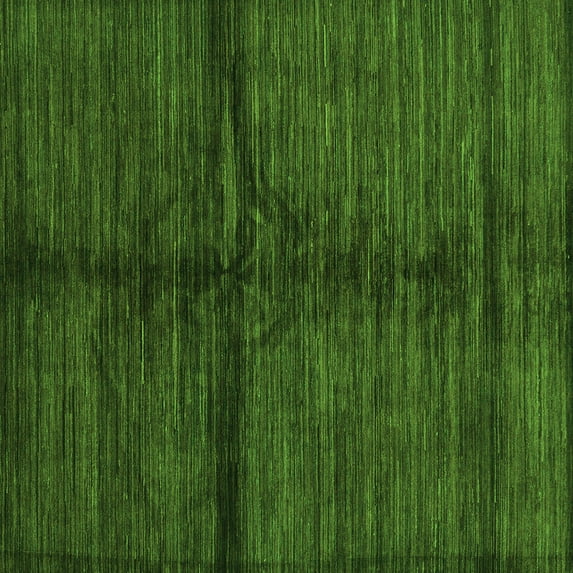 Ahgly Company Indoor Square Abstract Green Modern Area Rugs, 4' Square