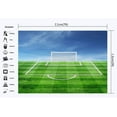 thumbnail image 2 of ABPHOTO Polyester 7x5ft Football Field Backdrop Stadium School Game Playground Backdrops Blue Sky Green Grass Meadow Sports Match Photography Background for Kids Boys Outdoor Photo Studio Props, 2 of 3