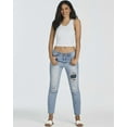 thumbnail image 6 of Real Essentials 5 Pack: Women's Seamless Ribbed Sleeveless Cropped Scoop Neck Tank Top - Casual Crop Top, 6 of 6