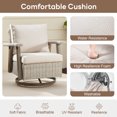 thumbnail image 5 of Outdoor Wicker Swivel Chairs with Cushions(Set of 2) for Patio, 5 of 7