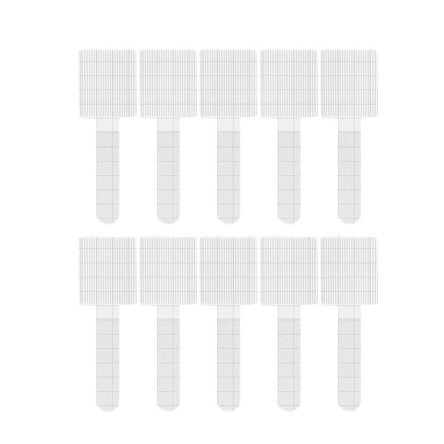jinwen 10 Pcs Attaches de Câble Réutilisables Sangles de Fixation pour Câble de Charge Maison Bureau Blanc