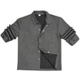 thumbnail image 4 of Chemise Décontractée à Manches Longues pour Hommes avec Col Rabattu - Manteau Classique pour Extérieur et Usage Quotidien, Coupe Confortable, 4 of 9