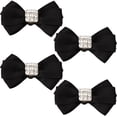 thumbnail image 6 of 2 Pair Shoe Clips Black Bowknot Heel Buckle Ribbon Big Detachable Shoe Buckles Clips Wedding Bridal Shoe Buckle Shoe Charms Decoration for DIY Heels Flats Boots Sandals, 6 of 9