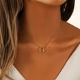 thumbnail image 2 of LYMAYTER Collier pour Femmes Collier pour Femmes - Forme de Sabot Cheval Ajouré, Ajustable-Cyclable, 2 of 7