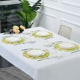 thumbnail image 7 of GZHJMY Fresh Lemon Lime Round Placemats Washable Plate Table Mats for Kitchen Dining Table Decoration Set of 4 Table Mat, 7 of 7