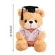 thumbnail image 3 of Oso de Graduación | Peluche de Enfermera Doctoral con Bata Blanca y Birrete | Oso de Peluche Suave Color Caqui para Estudiantes de Medicina | Regalo de Recuerdo Ligero de 23 Cm, 3 of 6