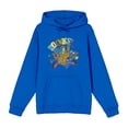 thumbnail image 5 of Scooby-Doo Zoinks Ruh Roh Adult Blue Long Sleeve Hoodie-Small, 5 of 7