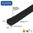thumbnail image 4 of M-D Building Products 02645 1/2 in. x 3/4 in. x 30 ft. Black Foam Window Seal for Ex-Large Gaps, 4 of 7