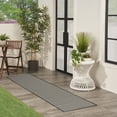 thumbnail image 4 of Nourison Courtyard 2' x 6' Black White Modern Rug, 4 of 9