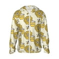 thumbnail image 2 of Lsque Cartoon Honey Pot Bee Sunflower UPF 50+ Lightweight Sun Protection Men's Women's Long Sleeve Shirt, Hoodie Performance -Large, 2 of 9