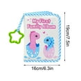 thumbnail image 3 of Luoshdecor Photo Album Soft Cloth Photo Book First Year Memory Album，Cartoon Memory Album Gift for New Friends,Holds 4x6 Inch Photos. 6.3x7.5, 3 of 6