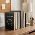 thumbnail image 3 of Unique Bargains Metal Bookends for Hollow-out Book Stopper Black 5.2"L x 4.1"W x 7.7"H, 3 of 5