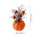 thumbnail image 3 of Adorno de Calabaza Artificial de Espuma para Halloween, Planta Decorativa Amarilla de 15 Cm | Decoración Ligera de Halloween para Sala de Estar, Escritorio, Dormitorio, Decoración de Temporada, 3 of 6