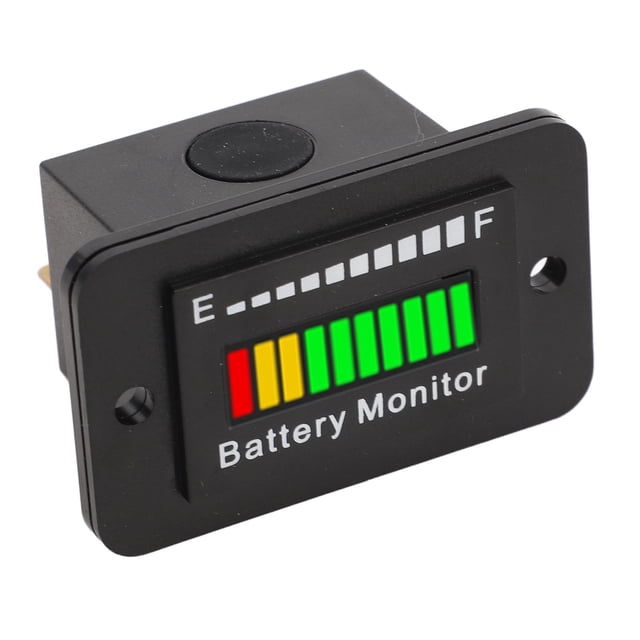 LED Battery Fuel Gauge Indicator, 12V 24V 48V 60V 72V IP65 Waterproof LED Battery Capacity Indicator for Leaf Trimmer