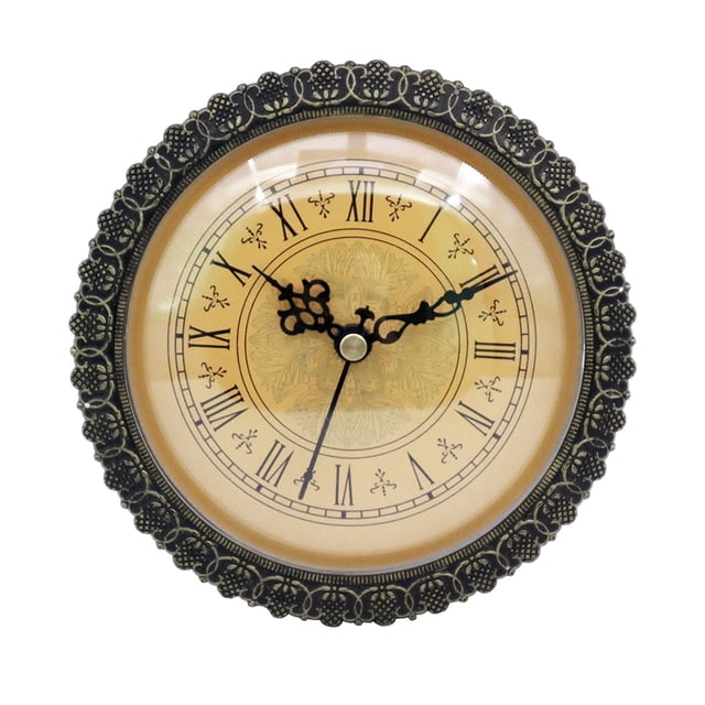 Billuyoard Large Clock Insert with Plastic Trim Quartz Silent Movement DIY for Home Decoración del hogar
