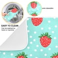 thumbnail image 2 of Yayeee Dish Drying Mat for Kitchen Counter 16"x18" Microfiber Absorbent Pad, Strawberry Pattern, 2 of 7