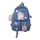 thumbnail image 2 of Mochila Informal Yuyangstore para Mujer Azul Bolsa de Viaje para Adolescentes Estudiantes de Primaria, 2 of 8